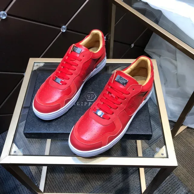 Philipp Plein Sneakers Lifestyle Rouge Perforé 8