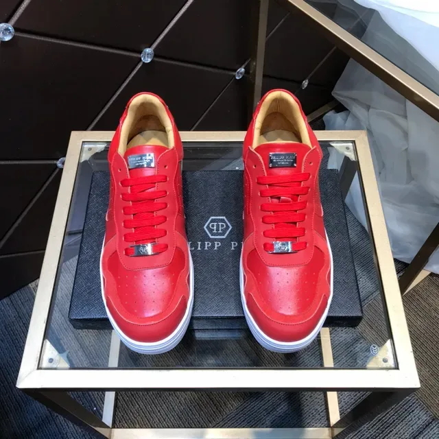Philipp Plein Sneakers Lifestyle Rouge Perforé 9