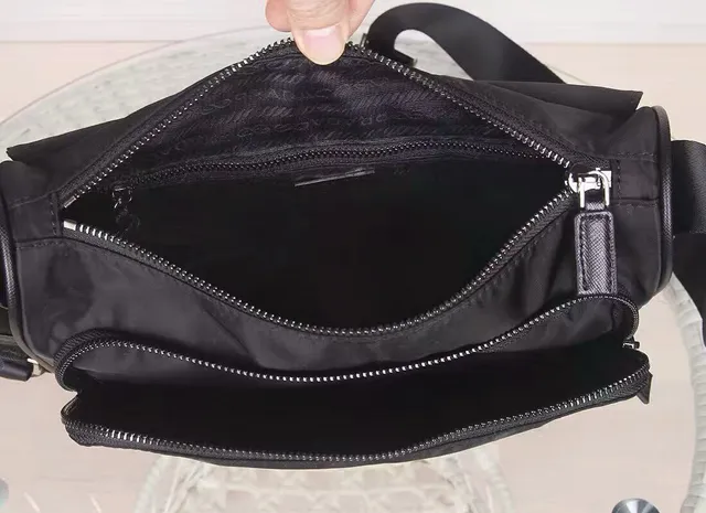 Prada Black Structured Nylon Dual Buckle Straps Messenger Bag 2