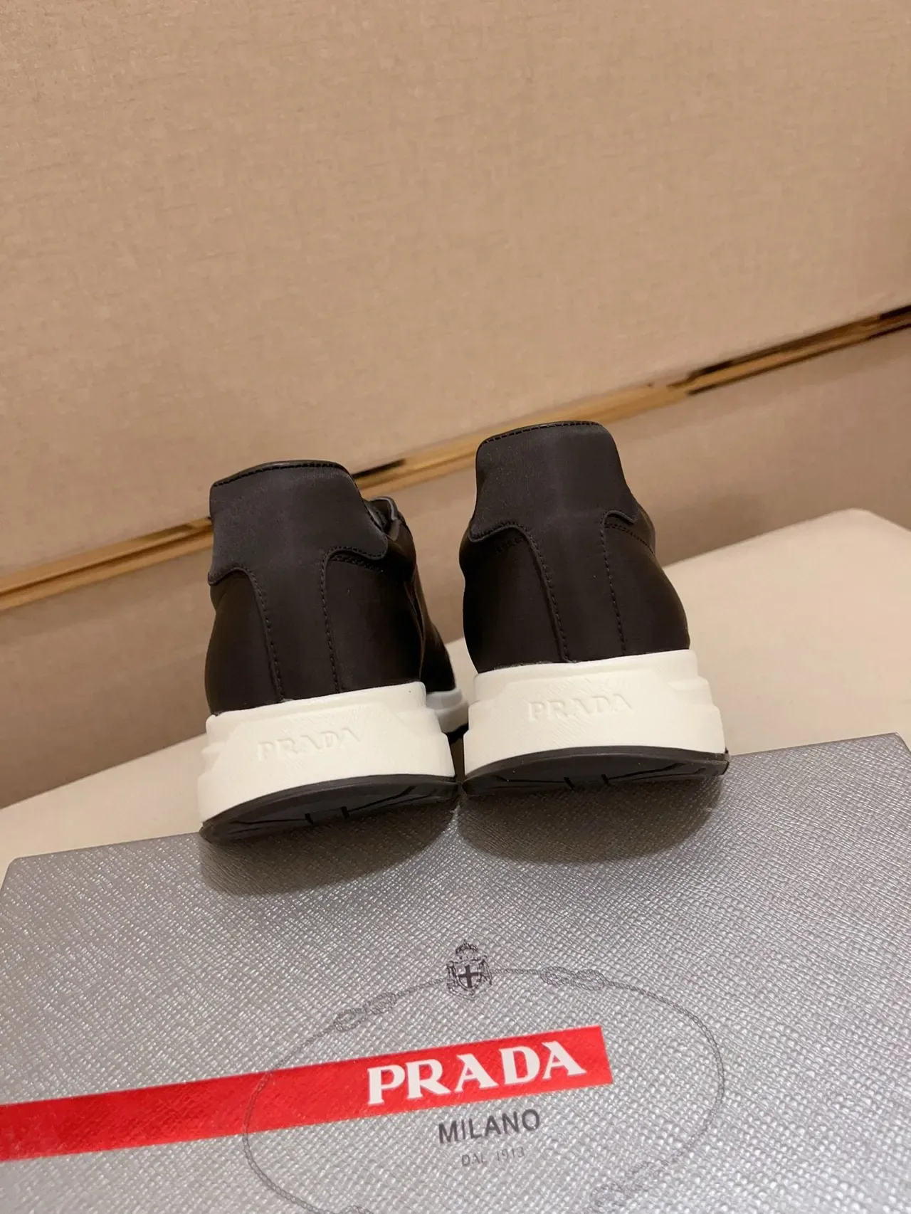 Prada Cloudbust Black and White Lifestyle Sneakers 3