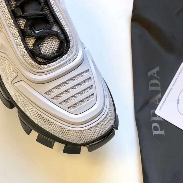 Prada Cloudbust Gray and Black Chunky Sneakers 2