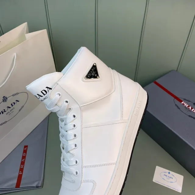 Prada Cloudbust High-Top White Lifestyle Sneakers 2