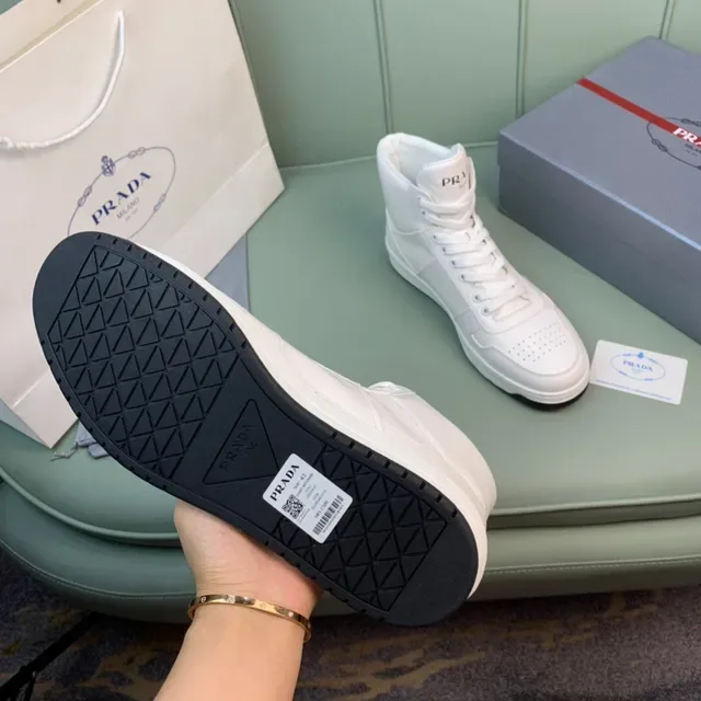 Prada Cloudbust High-Top White Lifestyle Sneakers 3