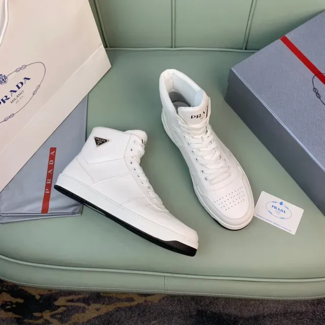 Prada Cloudbust High-Top White Lifestyle Sneakers 6