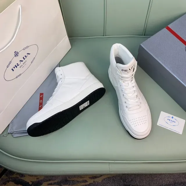 Prada Cloudbust High-Top White Lifestyle Sneakers 7