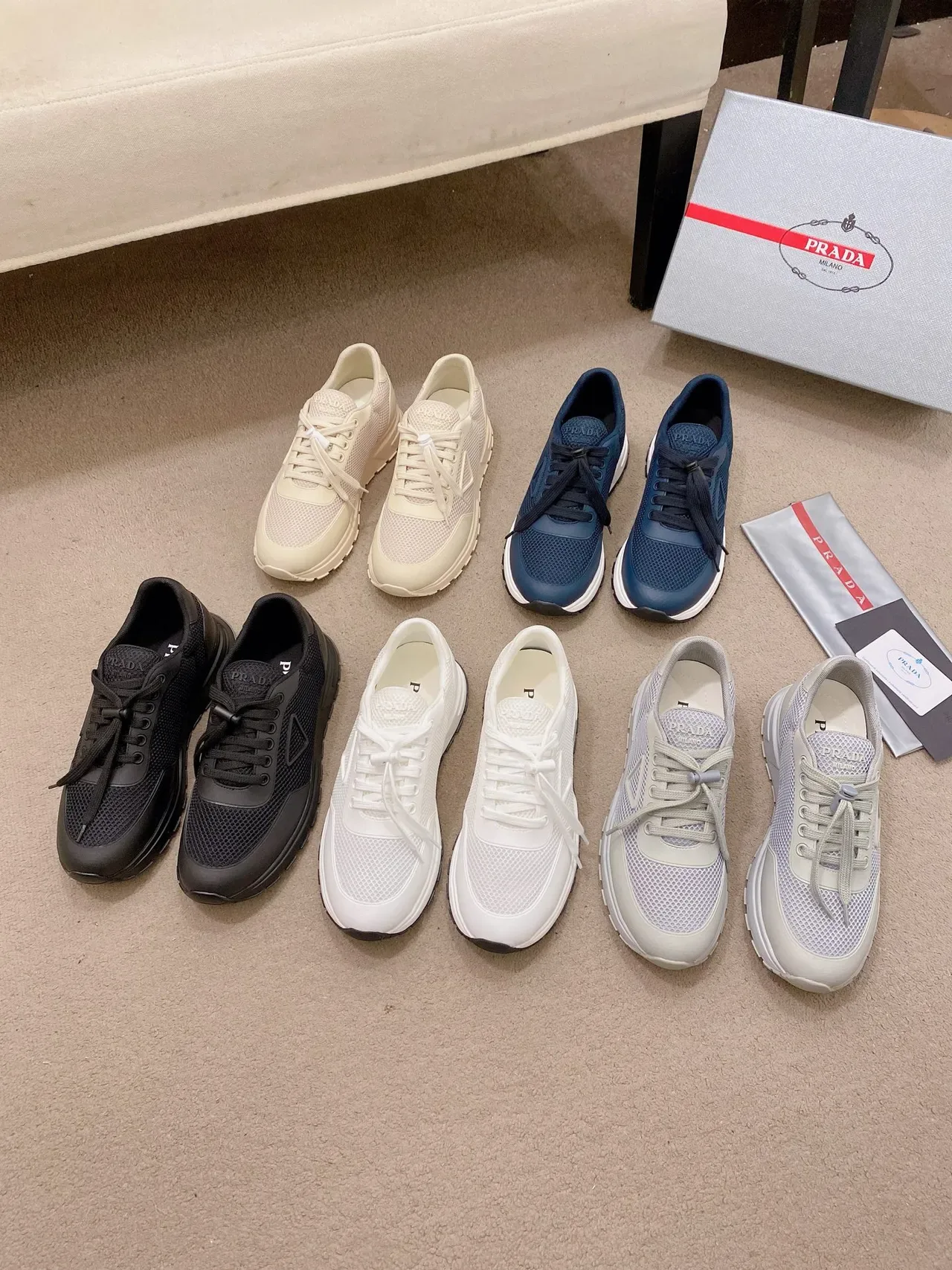 Prada Cloudbust Monochrome Black Lifestyle Sneakers 2