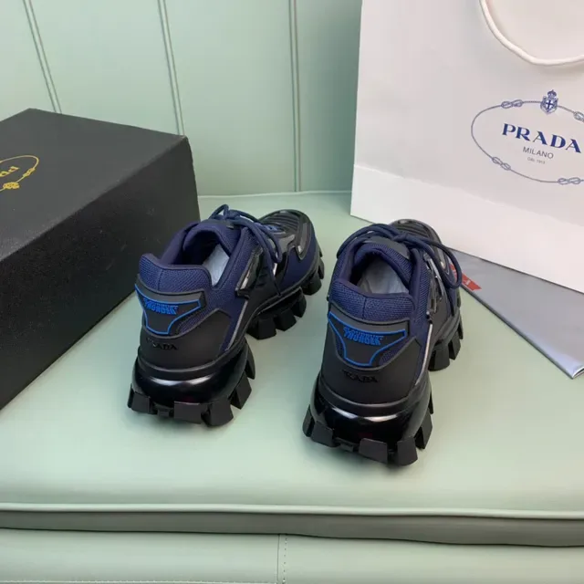 Prada Cloudbust Navy Blue and Black Chunky Sneakers 5