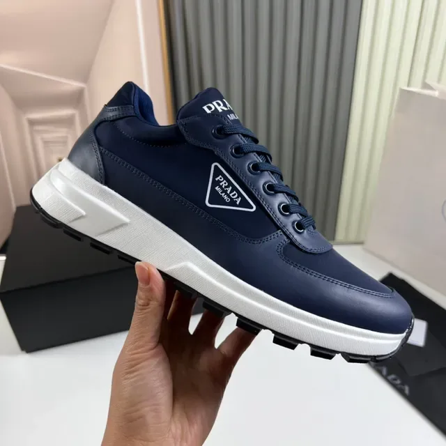 Prada Cloudbust Navy Textile Lifestyle Sneakers 4