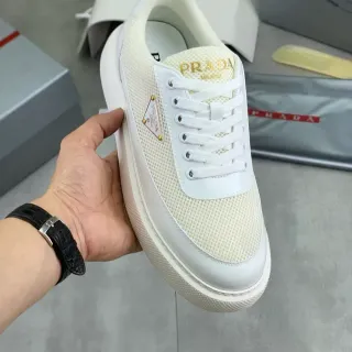 Prada Cloudbust Sneakers Lifestyle Maille et Cuir Off-White