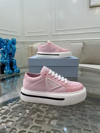 Prada Cloudbust Pink Platform Lifestyle Sneakers 6