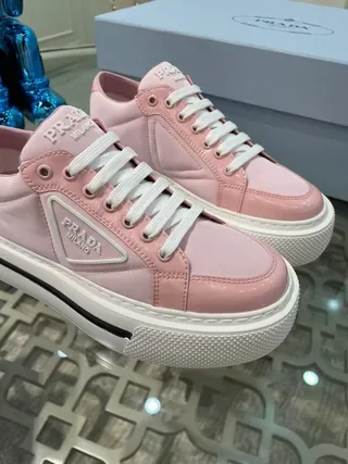Prada Cloudbust Pink Platform Lifestyle Sneakers 8