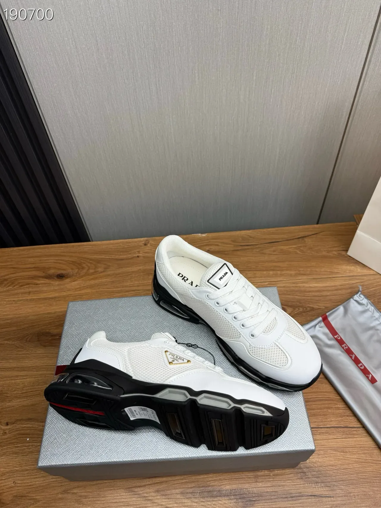 Prada Cloudbust White and Black Lifestyle Sneakers 6