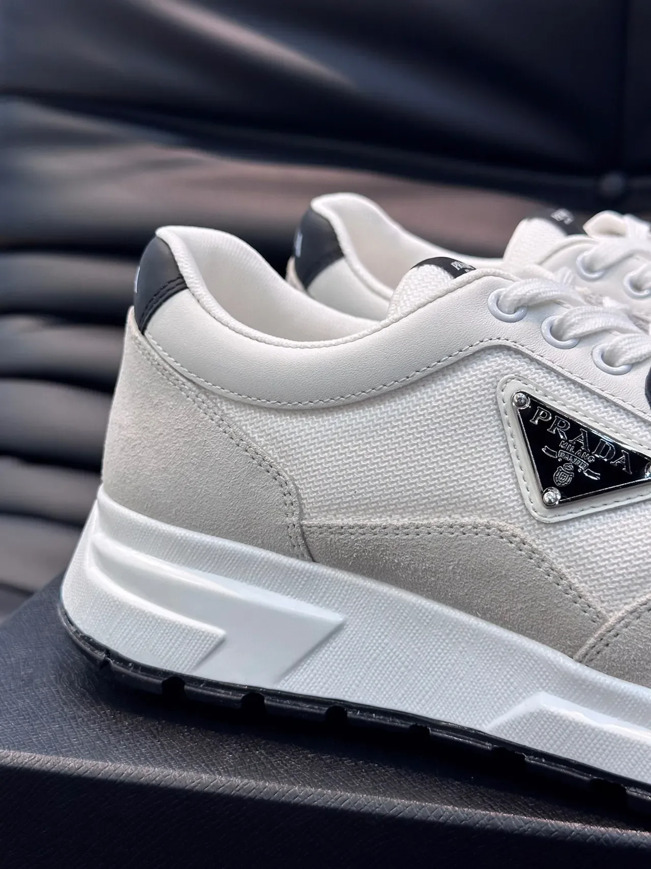 Prada Cloudbust White and Black Lifestyle Sneakers 6