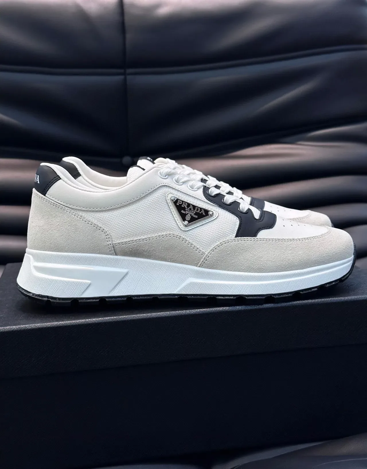 Prada Cloudbust White and Black Lifestyle Sneakers 8