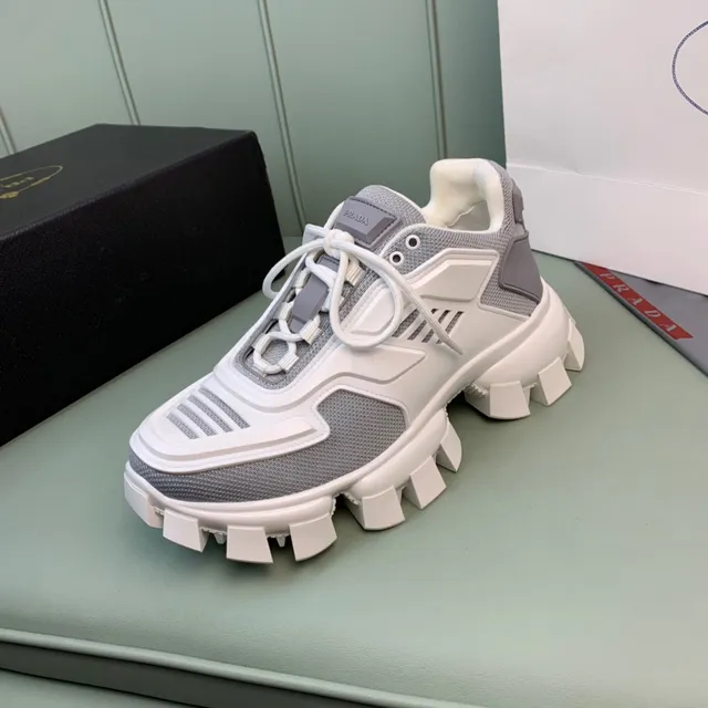 Prada Cloudbust White and Gray Chunky Sneakers 9