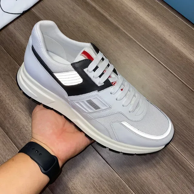 Prada Cloudbust White Black Reflective Lifestyle Sneakers 4
