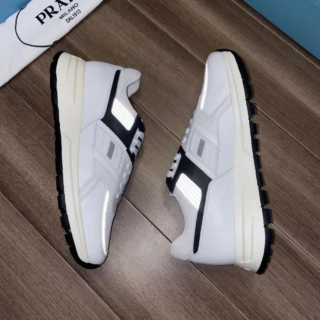 Prada Cloudbust White Black Reflective Lifestyle Sneakers 5