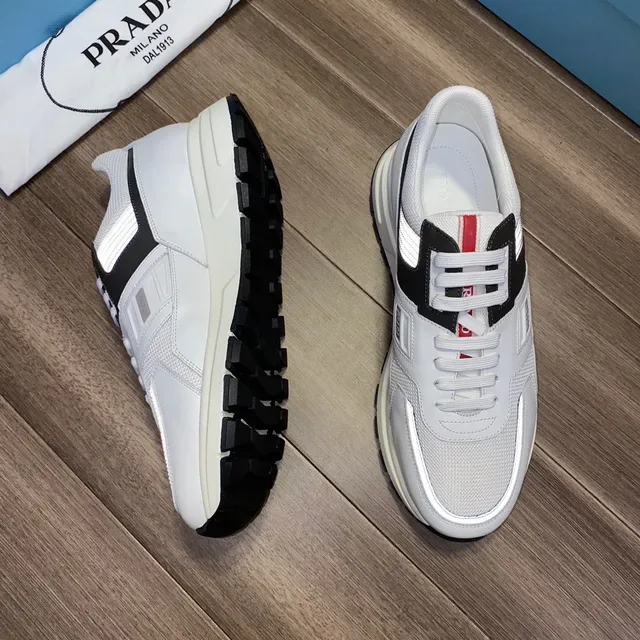 Prada Cloudbust White Black Reflective Lifestyle Sneakers 6
