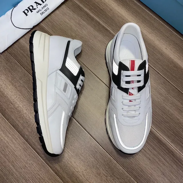 Prada Cloudbust White Black Reflective Lifestyle Sneakers 7