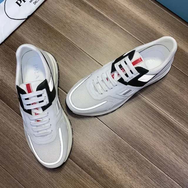 Prada Cloudbust White Black Reflective Lifestyle Sneakers 9
