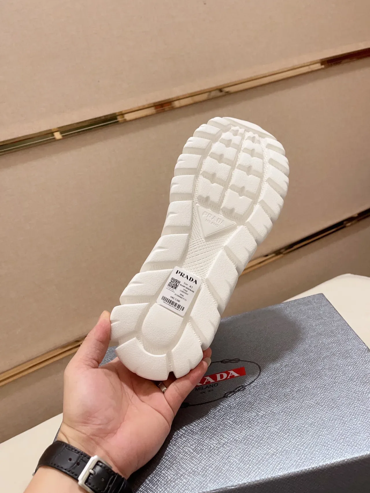 Prada Cloudbust White High-Top Chunky Sneakers 2