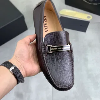 Prada Horsebit Loafer 棕色磨砂皮乐福鞋