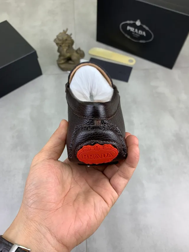 Prada Horsebit Loafer 棕色磨砂皮乐福鞋 3