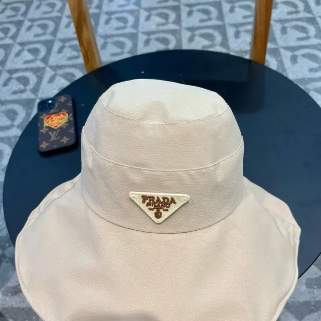 Prada Ivory Satin Bucket Hat 5
