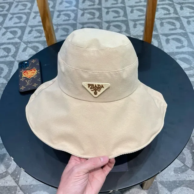 Prada Ivory Satin Bucket Hat 7