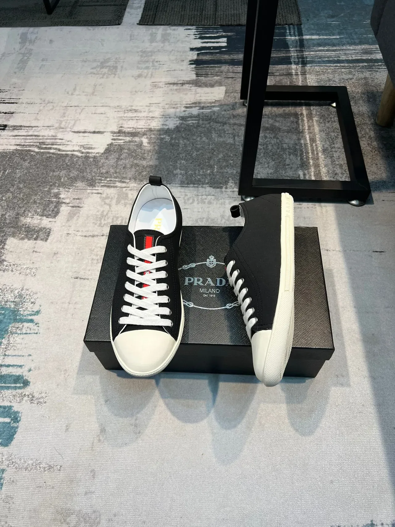 Prada Low-Top Two-Tone Lifestyle Sneaker 4