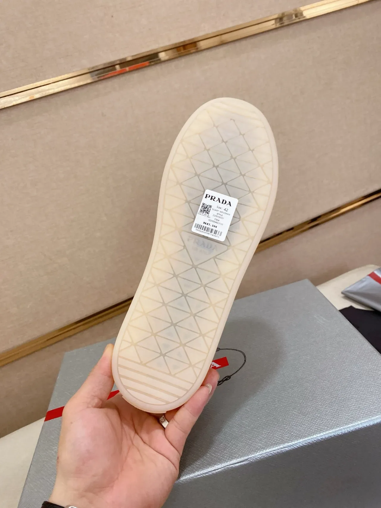 Prada White Paneled Leather Lifestyle Sneaker 2