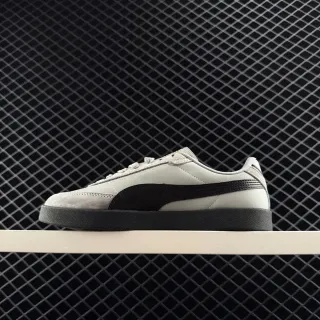 Puma Club II Era Light Gray and Black Lifestyle Sneakers