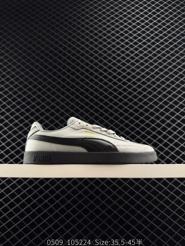 Puma Club II Era Sneakers Lifestyle Gris Clair et Noir 5