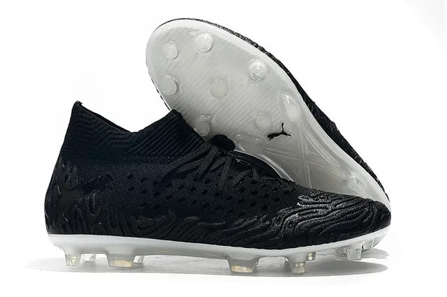 Puma Future Z Amarelo fluorescente Preto Gramado firme Sapatos de futebol 4