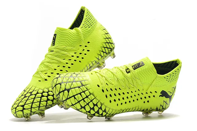 Puma Future Z Amarelo fluorescente Preto Gramado firme Sapatos de futebol 24