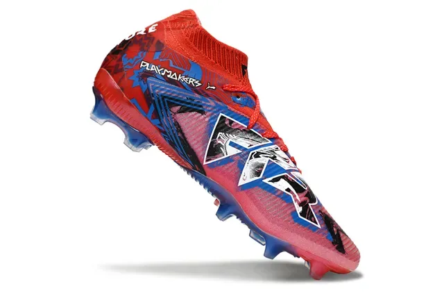 Puma Future Z Graphic Print Red Pink Blue Firm-Ground Soccer Shoes 10