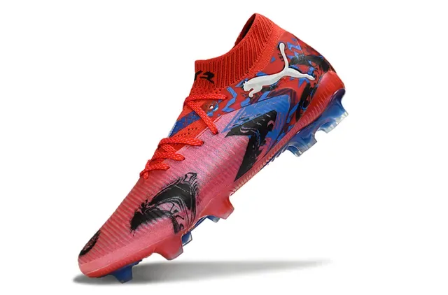 Puma Future Z Graphic Print Red Pink Blue Firm-Ground Soccer Shoes 11