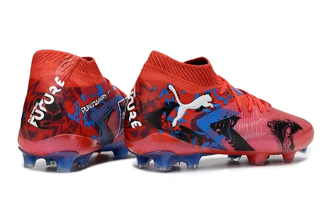Puma Future Z Graphic Print Red Pink Blue Firm-Ground Soccer Shoes 14