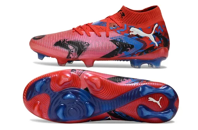 Puma Future Z Graphic Print Red Pink Blue Firm-Ground Soccer Shoes 15