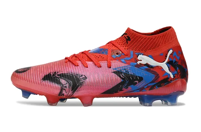 Puma Future Z Graphic Print Red Pink Blue Firm-Ground Soccer Shoes 16