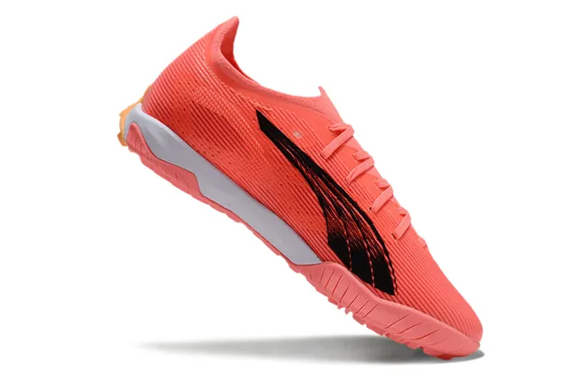 Puma Future Z برتقالي وردي أعلى تريكو مضلع تدرج Formstrip أحذية كرة القدم تورف 3
