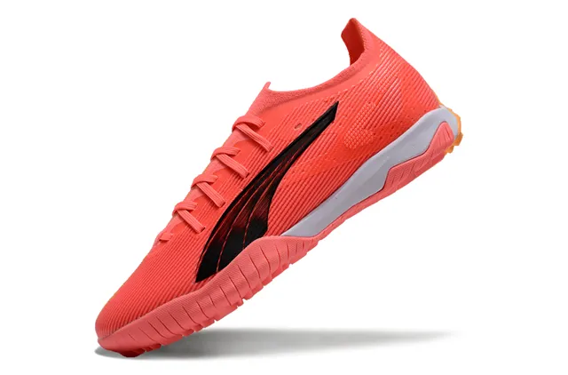Puma Future Z برتقالي وردي أعلى تريكو مضلع تدرج Formstrip أحذية كرة القدم تورف 4