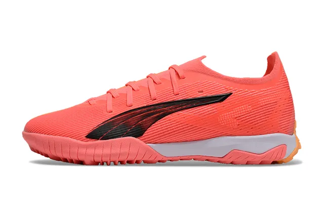 Puma Future Z برتقالي وردي أعلى تريكو مضلع تدرج Formstrip أحذية كرة القدم تورف 8