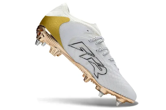 Puma Future Z White and Gold Firm-Ground Soccer Shoes 2