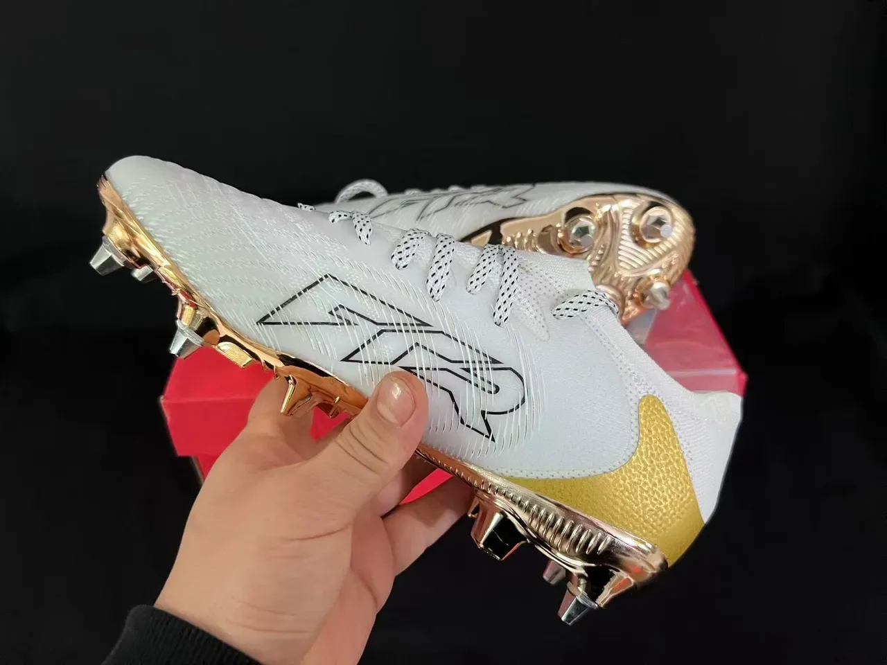 Puma Future Z White and Gold Firm-Ground Soccer Shoes 11