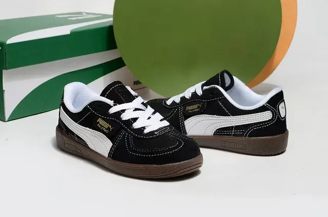 Puma Palermo Pink and Green Chaussures Lifestyle en Daim 7