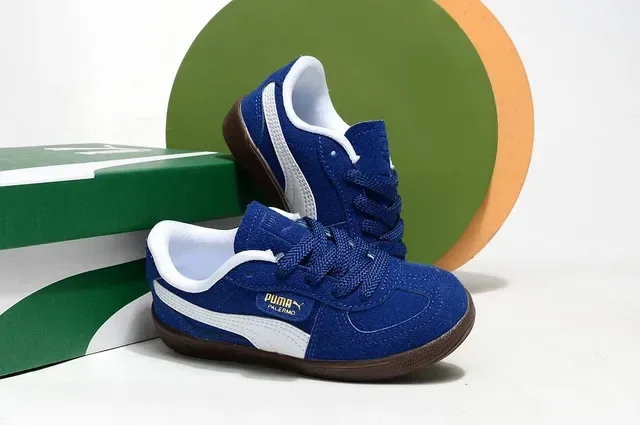 Puma Palermo Pink and Green Chaussures Lifestyle en Daim 16