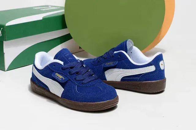 Puma Palermo Pink and Green Chaussures Lifestyle en Daim 19