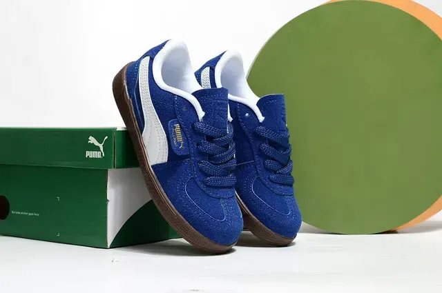 Puma Palermo Pink and Green Chaussures Lifestyle en Daim 20