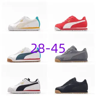 Puma Roma White Cream Teal Yellow Lifestyle Sneakers